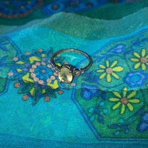 Citrine and silver ring